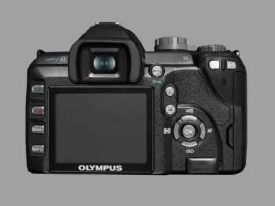 OLYMPUS E-510 DSLR Camera - Idle Low poly Model Free low-poly 3D model