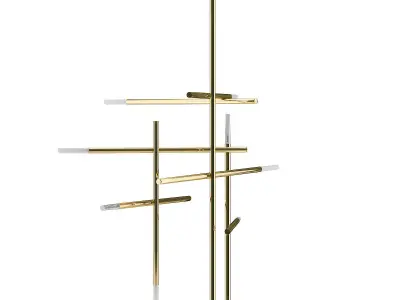 Golden Ceiling Lamp 3D model purchase