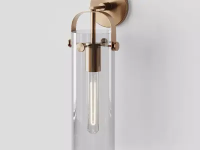 Cylinder Slim Sconce 3D model