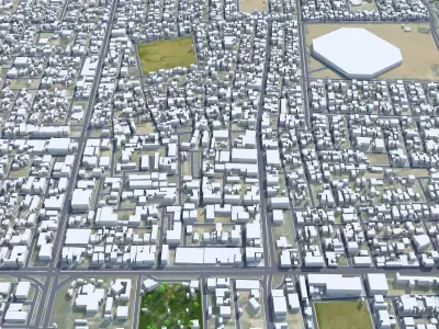 Hafar al-Batin Saudi Arabia Low-poly 3D model