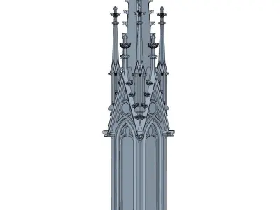 Gothic Spire of Cologne Cathedral 3D print model
