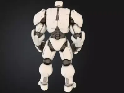 Futuristic Mech Robot 3D Model 3D model