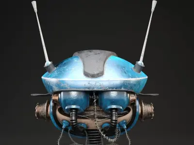Mini Robot Head 3D model