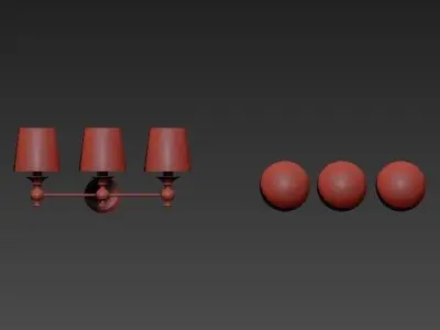 Lugarno Triple Sconce Restoration Hardware 3D model