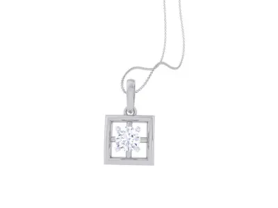 Light Solitaire Pendant Earrings Set 3dm stl obj mtl gltf glb 3D print model