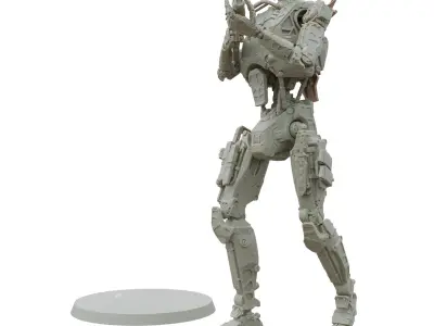 Zr Mk II Tactical Robot STL 3D Printable SciFi Model 3D print model