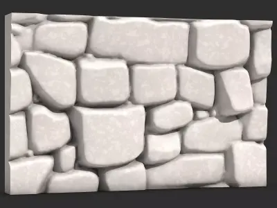 Natural Rock Face Wall Module 3D print model purchase
