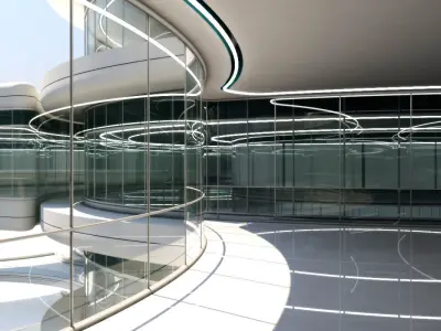 Futuristic Building 101 3D model
