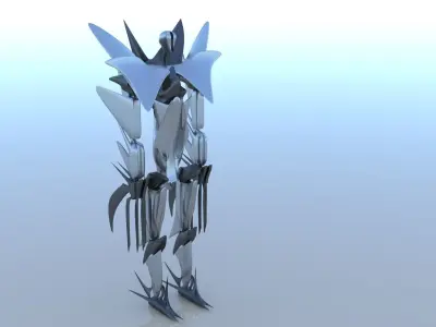 Robot Cyborg Game Caracter Sci Fi 3D model