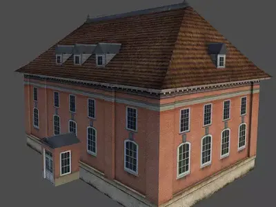 Background Houses 3D model