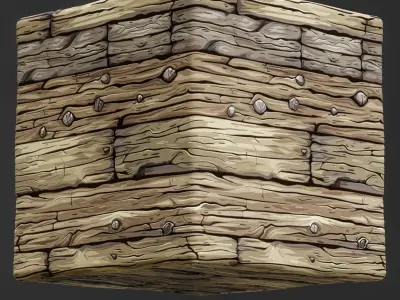  Stylized Wood Seamless Texture  Texture