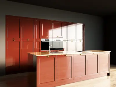 38-Kitchen2 glossy 4 3D model
