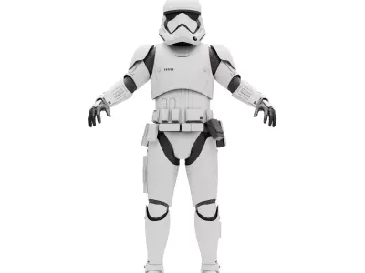First Order Stormtrooper - Star Wars Low-poly 3D model
