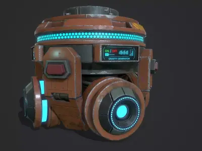 Gravity Generator Low-poly 3D model