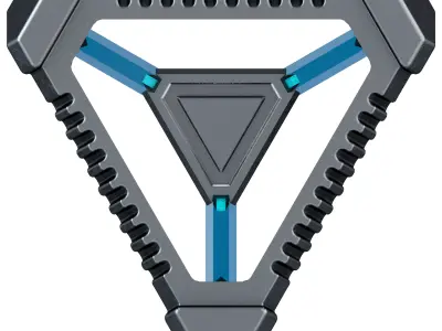 Sci-Fi Tetrahedral Artifact 3D model