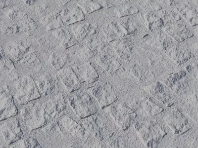 Rough Granite Setts With Asphalt Joints PBR Texture Texture