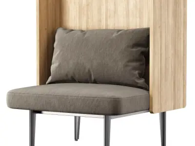 Versus restaurant chair  Low-poly 3D model