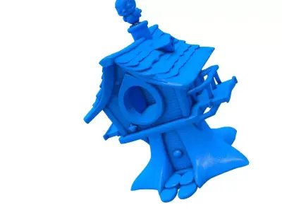 bird house -  bird house stl -  wooden bird house  3D print model