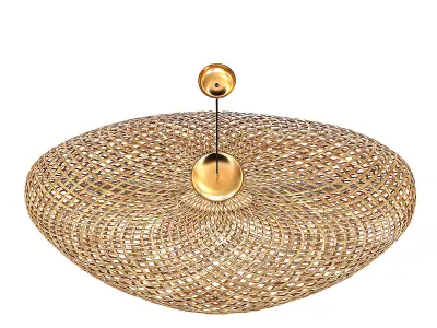 Vertigo Bamboo Rattan Pendant Lamp 3D model