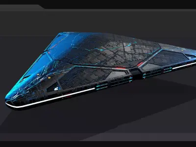 UFO TR3B  Low-poly 3D model