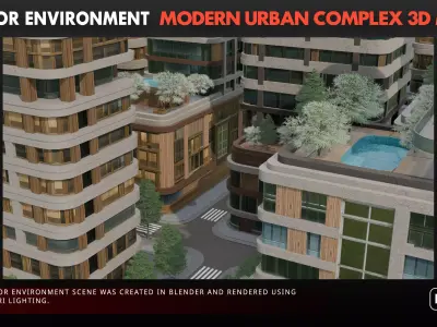 Modern Urban Complex 3D model