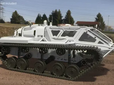  Light Armored Tracked Vehicle White 