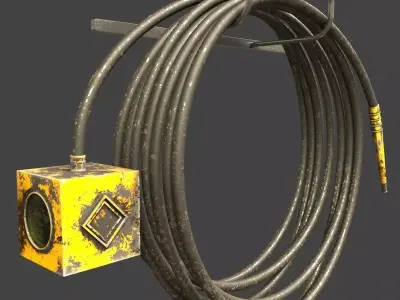 sci fi firefighter 3D model