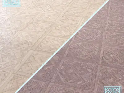 Parquet - Laminate - Wooden floor 2 in 1 Low-poly 3D model 110