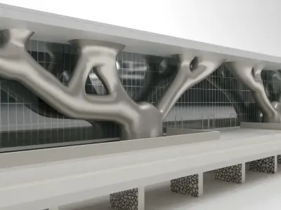 Qatar National Convention Center QNCC Low-poly 3D model