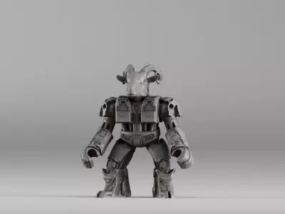 001583 Robotic Goat 3D print model