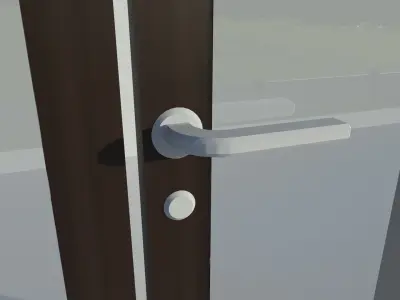 Door handle Free low-poly 3D model