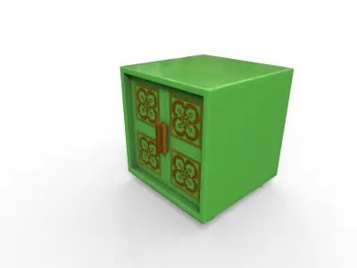 Pack 2 Modern Furniture 3D Model Low-poly 3D model