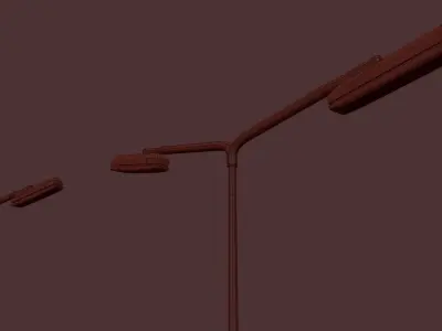 Urban street light 3D model