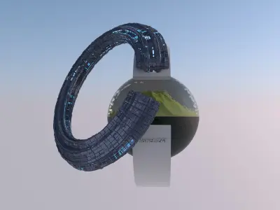 Planet Z41 Sci-Fi 3D model