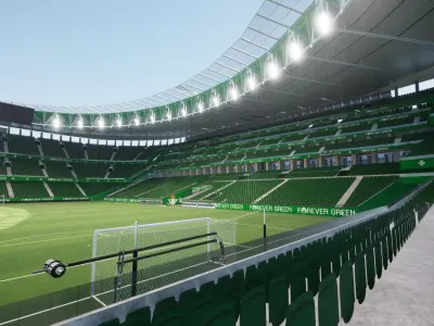 ESTADIO BENITO VILLAMARIN REFORMADO SKETCHUP TWINMOTION  3D model