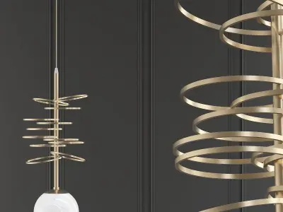 lace chandelier 3D model