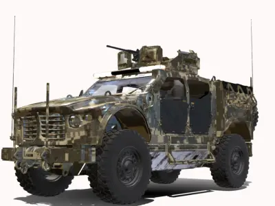 jltv 4x4 Low-poly 3D model