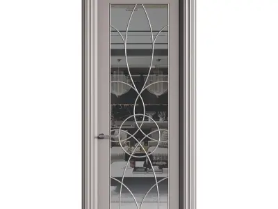 Modern entrance door 46 3D model