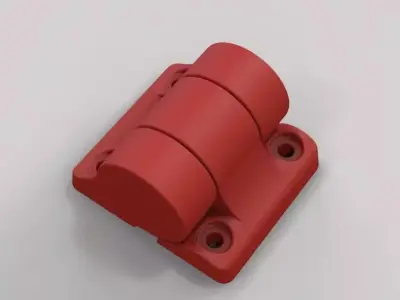 Plastic Hinge Medium 3D print model