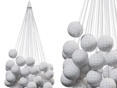 Stochastic Cluster Pendant by Daniel Rybakken For Luceplan USA 3D model