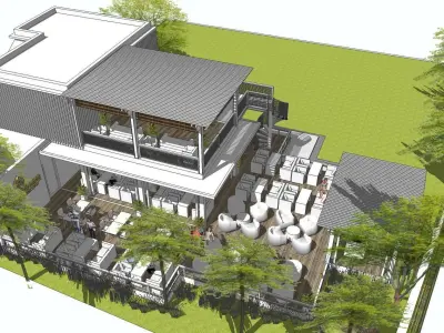 Sketchup 1002 - House  3D model