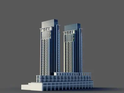 Boulevard Central - Dubai 3D model