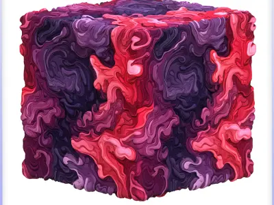  Stylized Lava Seamless Texture Texture