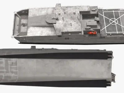  Naval Fast Logistics Transport Vessel Simplified 