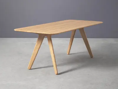 Slab Dining Table 3D model