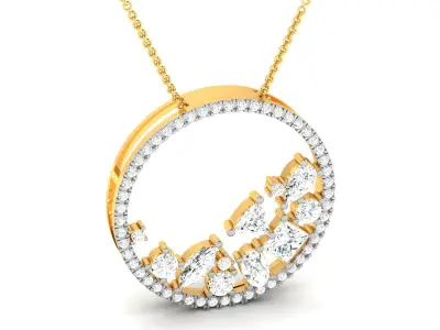 Women Pendant 3dm STL OBJ FBX Render Details 3D print model 24