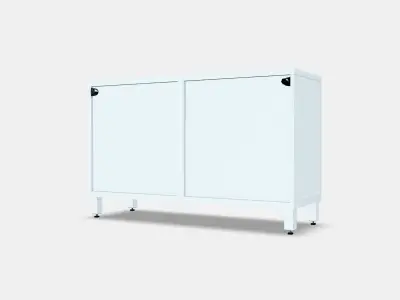 BESTA Storage combination w doors-drawers 7 Low-poly 3D model