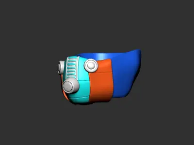 gas mask helmet high poly sculpt 3d printable  3D model purchase