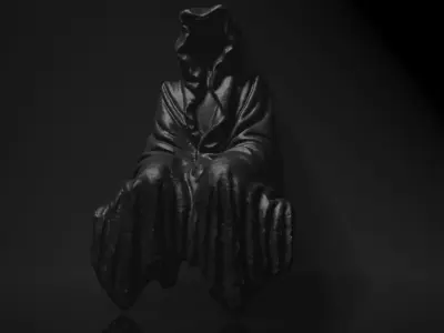 Sitting Reaper 3D model