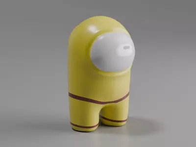 Among Us Character Lowpoly Low-poly 3D model